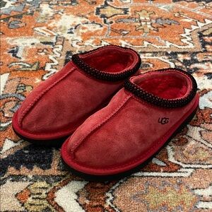 Kids Ugg Tasman Slippers Red | Size 1